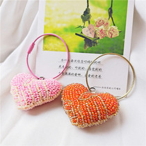  2020 new keychain bag hanging personality love pendant creative gift handmade bag pendant keychain