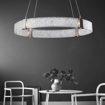 Post-modern living room glass chandelier light luxury dining room circular sample room designer minimalist creative chandelier