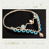 Punctuality ballet performance professional headdress Pirate long dress pendant ballet table headdress