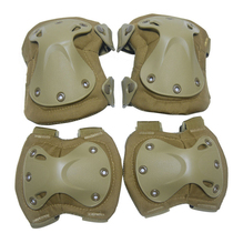  King Kong tactical knee pads and elbow pads Black Hawk camouflage protective gear set outdoor CS army fan field riding sports four-piece set