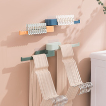 Xijiajia hanger storage rack multi-function non-perforated balcony hanger storage wall folding rotation