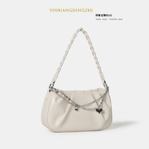 Small crowddesign bag with female pleated cloud square handbag brief about 100 hitch a little fresh zipper chain axillary bag
