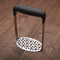 Export single stainless steel potato mud masher Sweet potato fruit sweet potato mud masher Non-slip handle manual