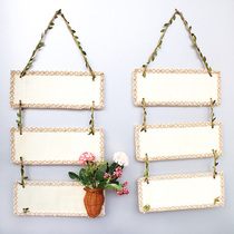 Mori kindergarten wall decoration air hanging decoration wooden multi-layer creative classroom class card hanging nail bead flower frame