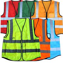 Soft Mesh Reflective Vest Mesh Breathable Summer Construction Reflective Safety Glistening Safety Machia Waistcoat