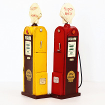 Refueling Tanker Retro Swing Piece Creative British Cabinet Decorations Clothing Shop Bar Café Shop Window Props