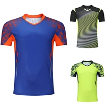Size Li Ningjing badminton suit sportswear couple T-shirt breathable quick dry Pong tennis shirt men and women short sleeves