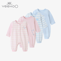 Yings newborn one-piece cotton clothes for men and women baby ha clothes 2 pieces 164637 164642