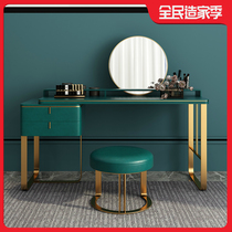 Italian dressing table light luxury bedroom storage cabinet integrated Net red ins Wind makeup table Nordic small apartment makeup table
