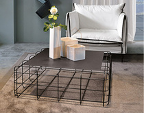 Nordic simple modern Wrought iron coffee table Creative lines Square coffee table side a few living room square coffee table corner a few tea tables