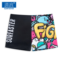 Boys swimming trunks Mens swimsuit Beach professional sense of anti-embarrassment Tide brand boxer shorts cartoon large size pants three points