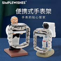 Grandpa Watch stand Astronaut Watch holder Mechanical watch Portable watch stand Watch stand Quartz Watch stand