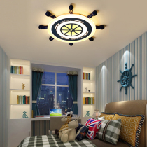 Childrens room lights boy room ceiling lighting creative Mediterranean pirate captain bedroom lights led childrens lamps