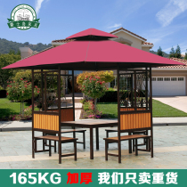 Cool Pavilion Outdoor Patio Garden Farmstead Iron Art Kiosk Outdoor Embalming Wood Cool Kiosk Flowers Birds Pavilions Outdoor Leisure Pavilions