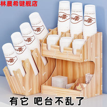 Bar Desk Top Disposable Cupbed Storage Rack Milk Tea Shop For Cup Holder Drag Scooters Commercial Cups Shelters