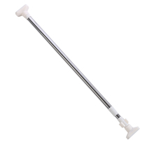 Non-perforated telescopic rod clothes drying rack shower curtain rod load-bearing strong balcony hanging clothes rod curtain rod kitchen bathroom