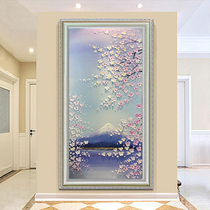 5d Diamond Painting Wonderland Peach Blossom Vertical Edition Diamond Embroidery 2019 New Living Room Porch Simple Modern