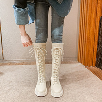 Long boots increased in spring and autumn 2021 new high elastic thin boots but knee boots children Knight boots