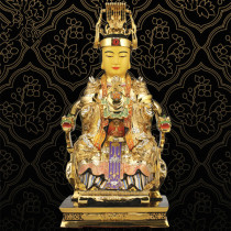 Pure Bronze GOLDEN Golden Matsu Statue of the Mother of Heaven The Mother of the Sea The Virgin of the sky The statue of Our Lady of the Family Like Home Temple Shrines