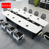 Shanghai Lifu office chair conference table furniture Oval small panel training negotiation table and chair combination