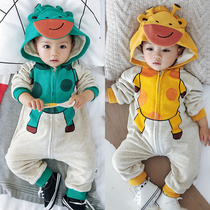 Baby girl 9 clothes 7 winter two-way zipper 3 baby 4 Winter men and four 10 three months ten 8 romper 6 eight months