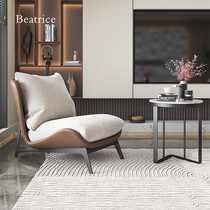 Single-person sofa chair Nordic minimal white lazy recreational chair household small-family living room balcony chair