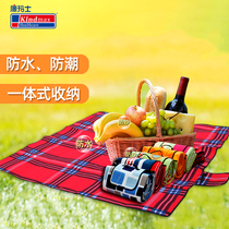 Outdoor camping outdoor moisture proof mat Spring outing picnic mat Portable Oxford thickened waterproof picnic lawn mat