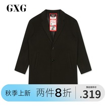 GXG mens winter Korean version of the warm wool army green long coat jacket mens GY126514G