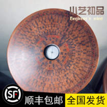 Compass Lightning Strike Date Wood Gossip Pan Compass Rovia Instrument Pure Handmade RMBthree Tried disc Daoist Feng Shui Pan