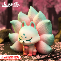 Spot ancient nine Fox Xiuxian series blind box Nine-Tailed Fox Tide play a full set of Girls cute hand gift ornaments