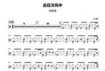 (208) Liu Sihan-Walking in the cold wind to frame the drum jazz drum original drum music pop music