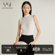 SUD Wei Photosherset High Play Knitted Vest Beat Undershirt Theorist for a half-high neckline and wind inside a vest woman