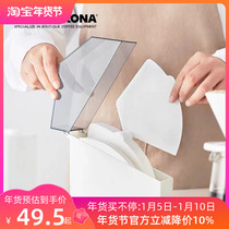 CAFEDE KONA filter carton filter paper rack coffee shop V60 filter paper fan filter paper dustproof box