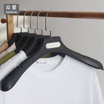 Plastic hangers thickened clothes hangers Non-slip hangers clothing store seamless adult household wardrobe clothes rack wholesale