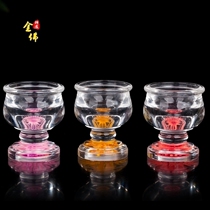 Acrylic Buddha Hall Holy Water Cup Lotus Water Supply Cup Big Sadness Water Pursuit Cup for Buddha Cup set price