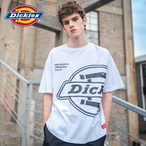 Dickies big logo shirt men and women with couples print half sleeve cotton summer New loose short T
