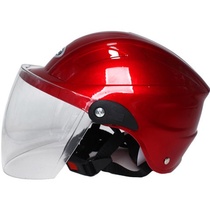 Electric vehicle helmet men and women motorcycle four seasons universal summer half helmet sunscreen anti-ultraviolet battery car helmet