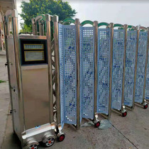 Stainless Steel Electric Telescopic Gate School factory Cover door Home Courtyard Gate Factory Doorway Aluminum Alloy Automatic Door
