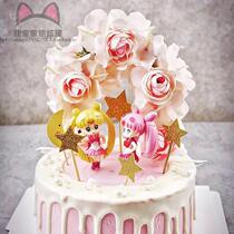 Baking Decoration Inserts Flags Rose Flowers Arches Cake Inserts Plugin Creative Flower Ring Decoration Plugin