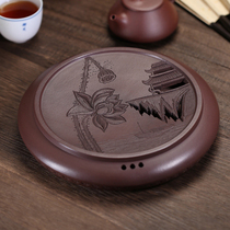 New product special strength teacher round lotus dry bubble table pot Cheng purple mud length 21cm famous handmade