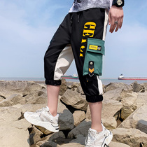 13 Boy Summer Seven Pants 12 Male Great Boy Tide Card Boy Dress Shorts Foreign Air 15 Year Old Teen Summer Fit Pants 14