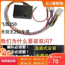 Suitable for Yamaha Flying 250 Double Flasher Tianjian King 250 Modified Double Flash Switch Turnlight 4 Flash Controller