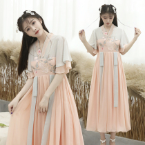 Costume bridesmaid dress 2020 new spring Chinese fairy quality Chinese style thin and long Hanfu modified dress