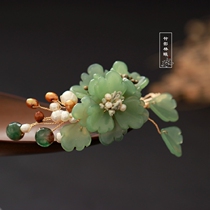 Classical jewelry womens retro hair clip Original hair accessories Ancient style daily clip Costume headdress Womens Cheongsam Hanfu side clip