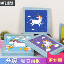 Digital oil painting diy Childrens oil painting Cartoon animation animal Digital coloring Hand-painted hand-painted decorative painting