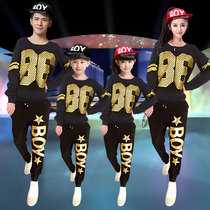  Korean version of hip-hop sports suit female adult jazz jazz dance performance clothing Male and female student group practice clothing