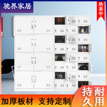 Stainless steel staff locker dormitory locker with lock bathroom changing wardrobe storage cabinet classroom iron storage cabinet