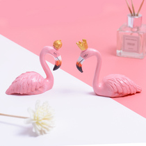 Flamingo small ornaments creative Nordic ins luxury desktop decorations home living room TV cabinet wine cabinet furnishings