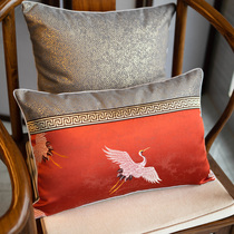Chinese style living room sofa cushions leaning against pillow cover waist pillow luxurious red bedside leaning by bag backrest holding back cushion cover