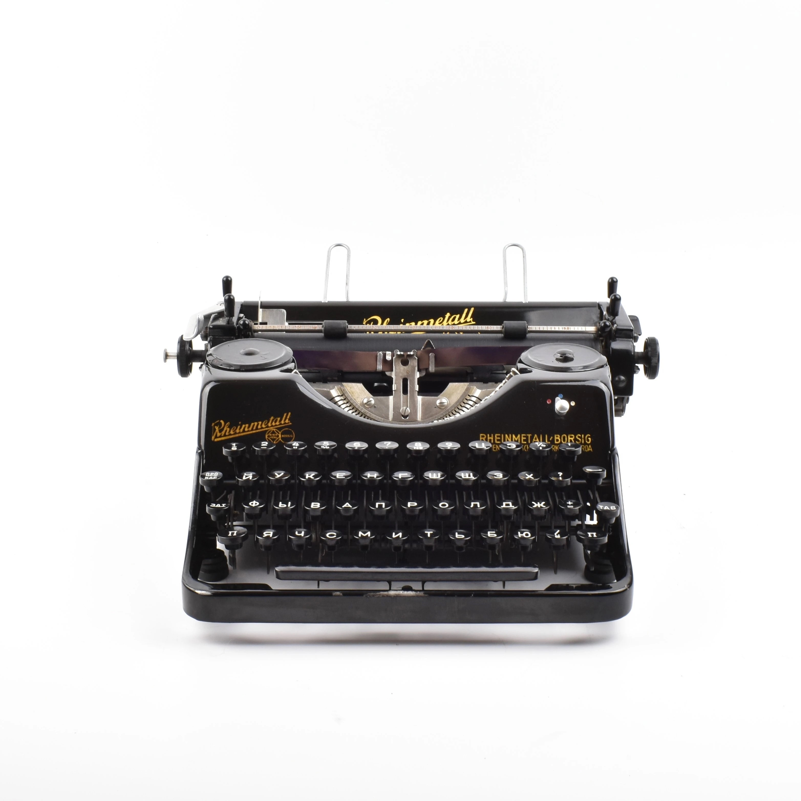 German Rheinmetall Rhine metal antique typewriter typography retro machinery old fashioned English collection